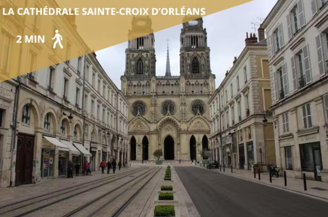 Ferienwohnung Charmant Studio Vue Cathedrale Quartier Historique Orléans Exterior foto